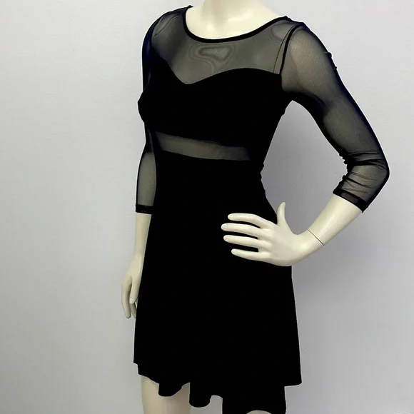 black cut out dress mesh Vashti Cut Out Mesh Maxi Dress - Black